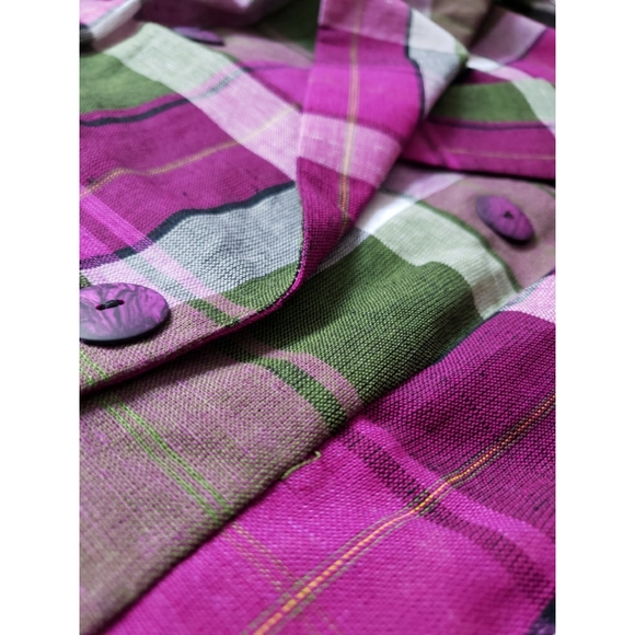 FOR Pete's Sake vintage pink double breasted short set M - Picture 4 of 8